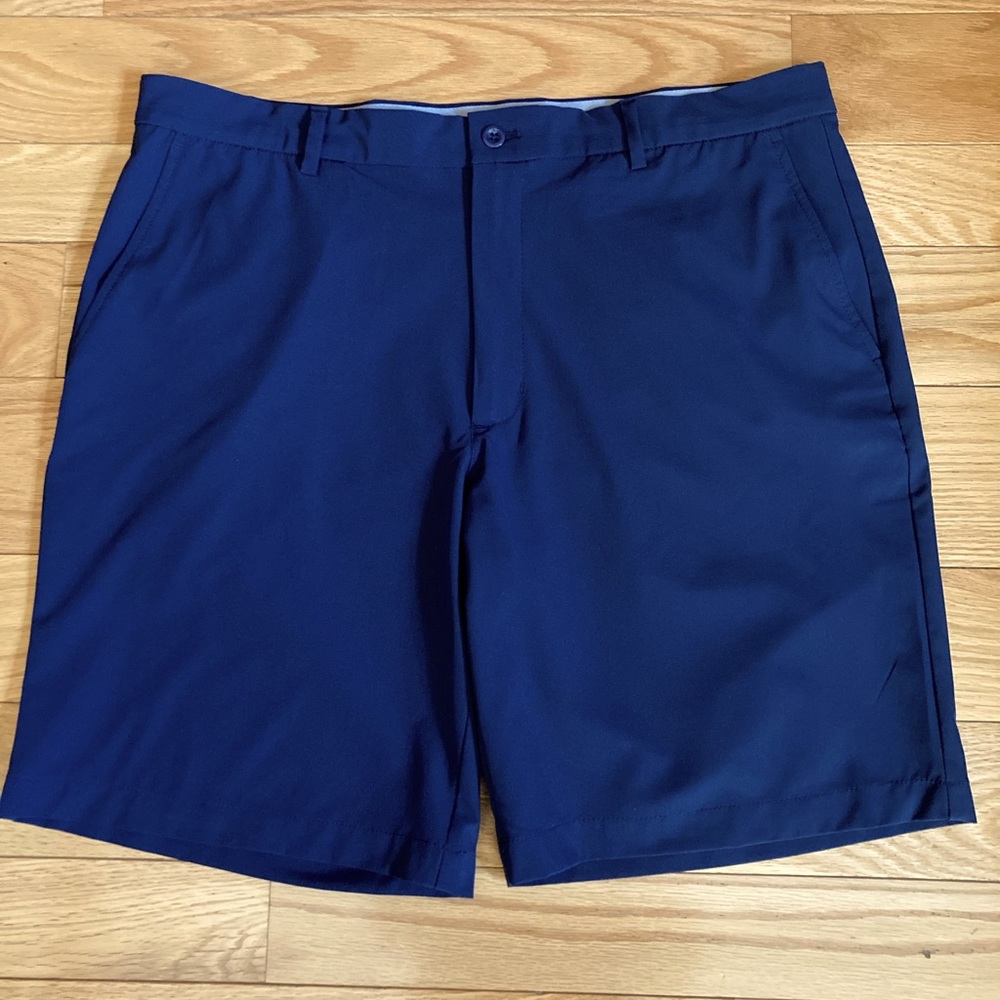 Greg Norman Collection Men's Flat Front Shorts - Navy Blue